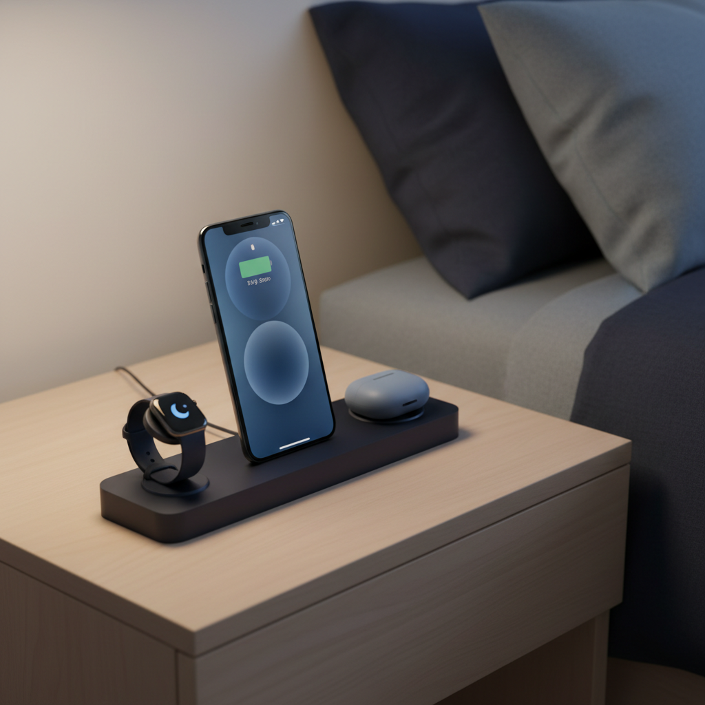 Wireless Charging Station Specs on Paper, Deep Sleep in Practice: Reading Nightstand Charger Specs