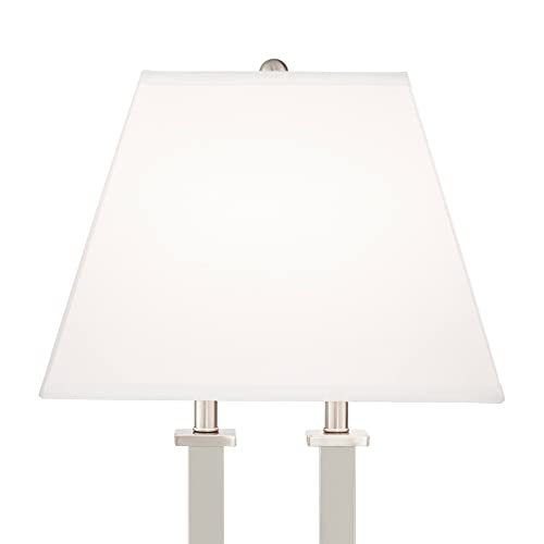 Amity 26" Tall Desk Lamp Port Outlet USB Charging Ports Modern Brushed - view 3