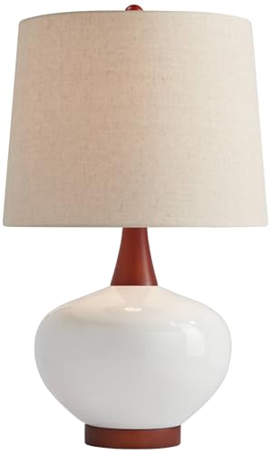 Brice 23" High Table Lamp Ivory Wood Mid-Century Ceramic Mid Century Modern - view 2