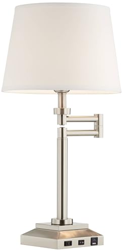 Camber 28" Tall Desk Lamp Workstation Swing Arm USB and Outlet Hotel - view 7