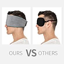 Deluxe Cotton Sleep Mask Gift Set - 100% Blackout Large Comfortable Blindfold Adjustable Eye Mask Pillow in Gift Box for Men Women Side Sleeper Travel Meditation Airplane - view 5