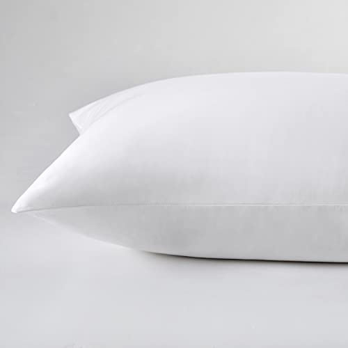 100% Cotton Zippered Pillow Cases King Size Set of 4, Super Soft & Breathable Pillow Protectors with Zipper, White Pillow Case Covers 20x36 Inches - view 5
