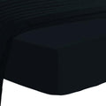 Pure 100% Cotton King Fitted Sheet 800 Thread Count Black