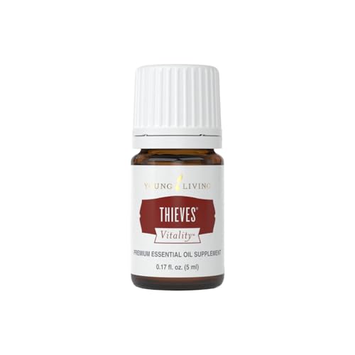 Thieves Vitality Essential Oil Blend | 5 ml | Warm Spicy Herbal Aroma for Diffusers, Massage & Aromatherapy | Clove, Lemon, Cinnamon, Eucalyptus & Rosemary Blend | Seed to Seal Quality