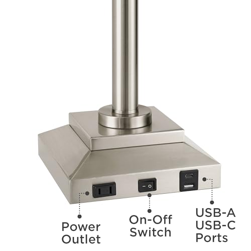 Camber 28" Tall Desk Lamp Workstation Swing Arm USB and Outlet Hotel - view 6