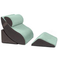Kind Bed Orthopedic Support Wedge Pillow Comfort System, Sage/Grey