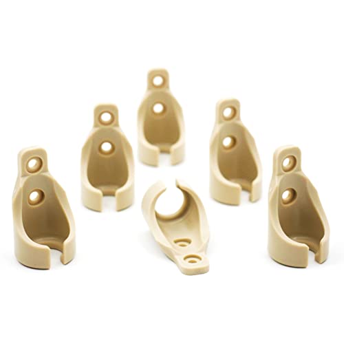 Universal Bungee Kit Parts for Sun Shades Blackout Roller up Blinds (6 Circle Receiver, Beige) - view 5