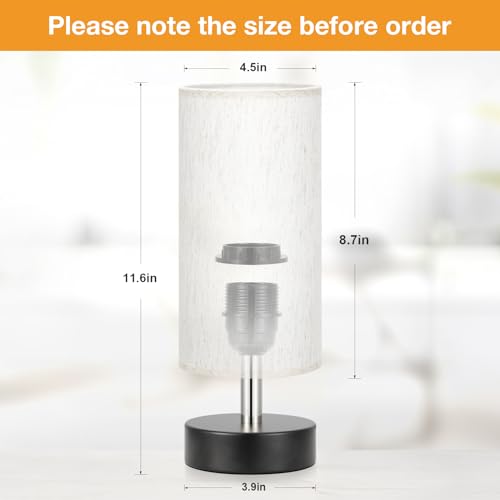 Small Table Lamp for Bedroom - Bedside Lamps for Night Stands - view 5