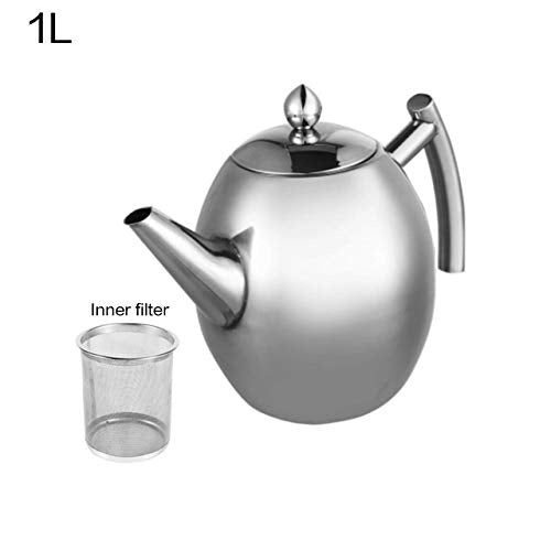 Teapot 1000 Tea Pot Heat Resistant Stainless Steel Teapot with Filter Puer Kettle Infuser Office Teaware Sets Large Capacity - view 2
