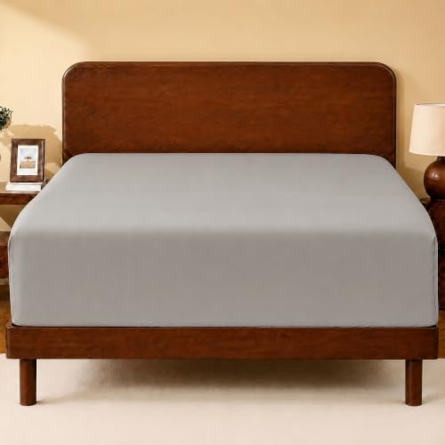 King Fitted Sheet & Two Pillowcases, Stay Put & Soft - Light Beige - view 5