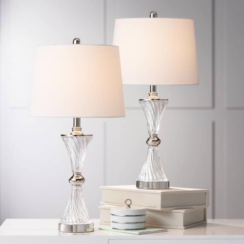 Copeland 25 1/2" High Table Lamp USB Set of 2 Silver Chrome Glass Modern