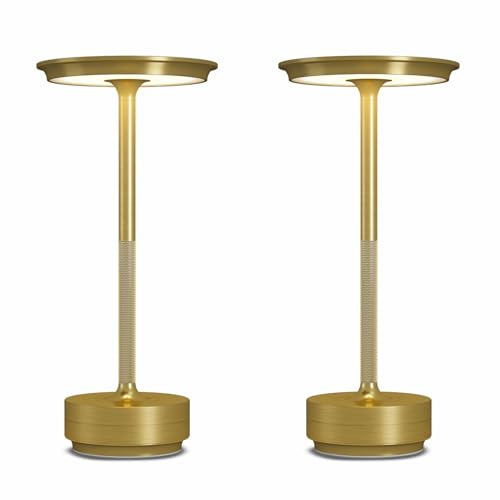 2 Pack Cordless Table Lamps Rechargeable, 5000mAh LED Table Light