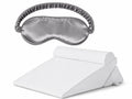 3PCS Bed Wedge Pillow Set for Sleeping – Adjustable Memory Foam Wedge Pillows for Head, Back & Leg Support – Multi Position Cushion System for Reading, Relaxing & Elevated Comfort in Bed