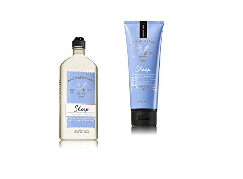 Aromatherapy -Sleep - Lavender Vanilla – Bundle - Body Wash & Foam Bath 10oz. & Body Cream 8 oz
