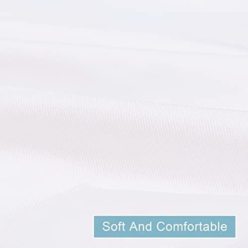 Waterproof Standard Pillow Protectors, 4 Pack, White - view 6