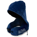 Eyeconic Hooded Memory Foam Travel Neck Pillow, Navy