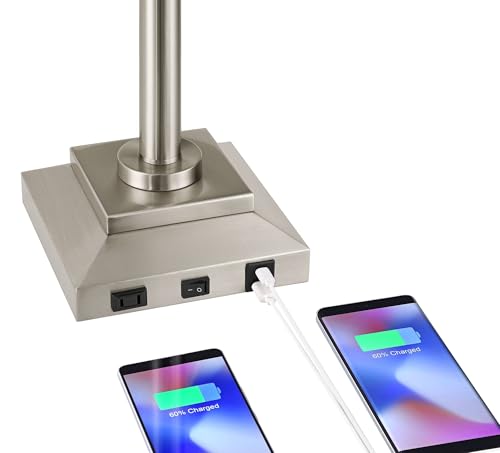 Camber 28" Tall Desk Lamp Workstation Swing Arm USB and Outlet Hotel - view 5