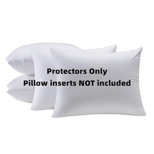 4 Pack Waterproof Feather Proof Pillow Protectors Standard Size - view 2