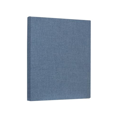 Sound Absorbing Acoustic Panel with Sona Fabric, NRC 1.0, Fire Rated, 24" x 24" x 2" Square Edge (Light Blue)