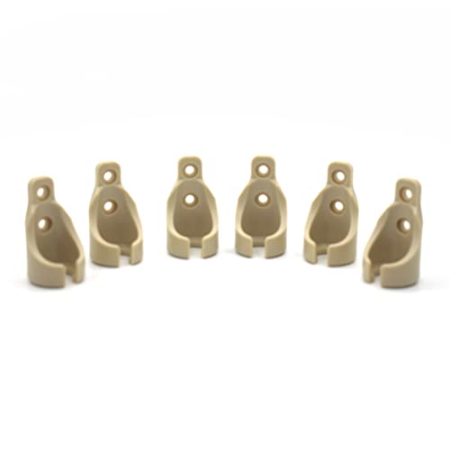 Universal Bungee Kit Parts for Sun Shades Blackout Roller up Blinds (6 Circle Receiver, Beige) - view 3