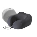 Travel Memory Foam Neck Pillow for Traveling, Travel Pillow for Airplanes for Adult (C-Black)