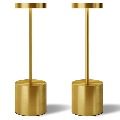 LED Cordless Table Lamps Set of 2, 5000mAh Rechargeable Table Light