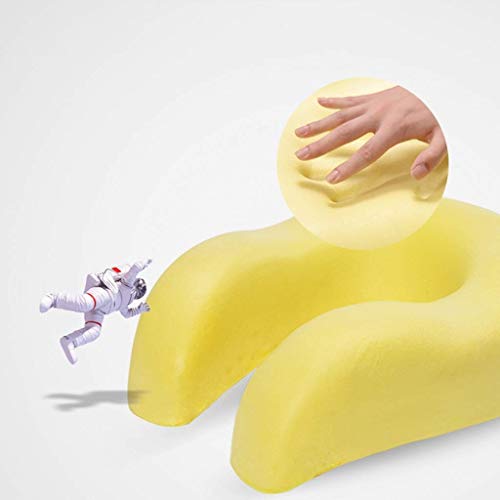 Travel Pillow, Airplane Neck Memory Foam Cushion,Flight Kit Compact and Breathable for Sleeping Napping,Car,Office(Gray) - view 3