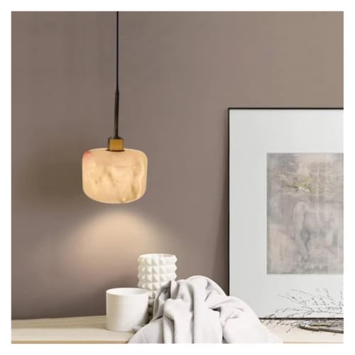 Modern Marble Pendant Light Bulb Wire Adjustable Simple