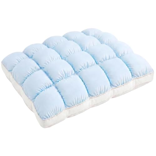 Marshmallow Sleep Pillow, Breathable Cloud Grid, Soft Supportive