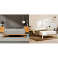 14” King Mattress & 2 Bonus Pillows with Bamboo Bed Frame - Natural Color - Medium Firm Memory Foam - Premium Pressure Relieving Layers - Easy Tool Free Set Up - Holds Up to 800 Pounds