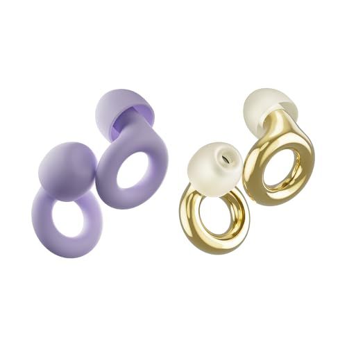 Earplugs Day & Night Bundle (2-Pack) Quiet 2 + Experience 2 | Reusable Ear Plugs for Sleep, Noise Sensitivity, Music & More | 24 dB/18 dB Noise Reduction