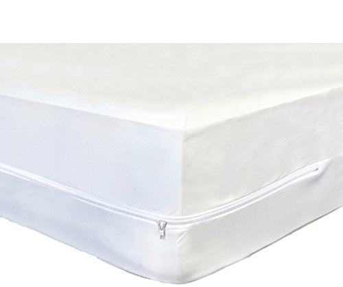 Soft Micro Polyester Cot Size Breathable Comfort Mattress Bed Bug Protector Fits Camp Size Matteress 31"X75" White