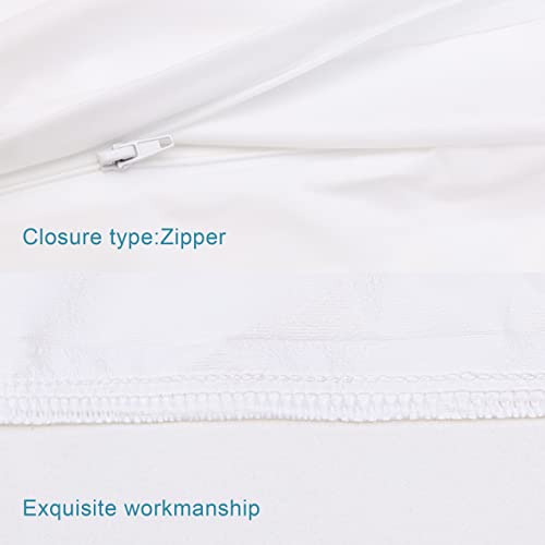 Waterproof Standard Pillow Protectors, 4 Pack, White - view 4