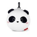 Travel Pillow with Night Mask, Panda Zip Closure, Space Saver, Hook for Convenient Carry, Small Pocket on Back, 16 x 16 cm