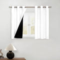 40 Inch Long Short Blackout Curtains for Small Windows