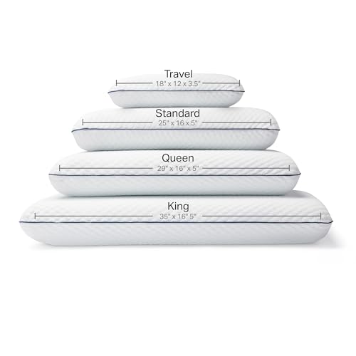 Cooling Gel Memory Foam Pillow, Ventilated, Standard Size - view 6