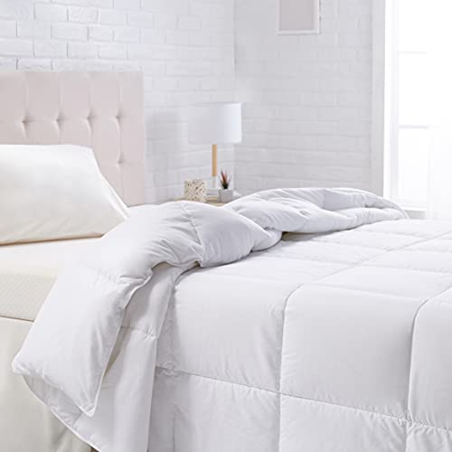 White Down Alternative Comforter and Duvet Insert with Corner Tabs, Machine Washable, Full/Queen, All-Season