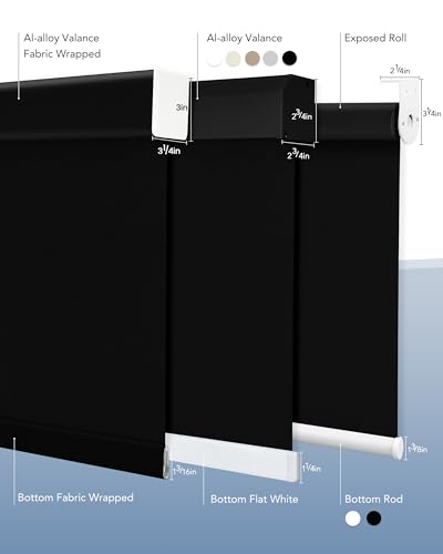 Kerwxerd Motorized Blinds with Remote, Automatic Blinds for Indoor Windows - view 6