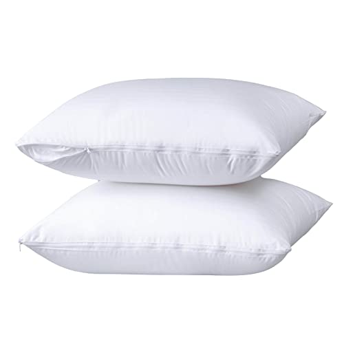 4 Pack Waterproof Feather Proof Pillow Protectors Standard Size - view 3