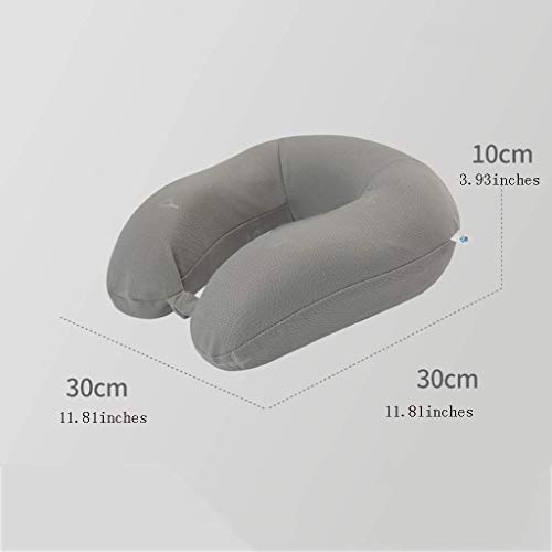 Travel Pillow, Airplane Neck Memory Foam Cushion,Flight Kit Compact and Breathable for Sleeping Napping,Car,Office(Gray) - view 2
