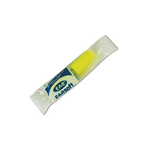 10080529120639 312-1250 Soft Yellow Neon Disposable Uncorded Earplugs, One Size Fits All (Pack of 200) - view 2
