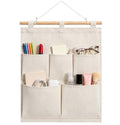 Over the Door Magazine Pockets, Closet Hanging Organizer Bag,5 Pockets