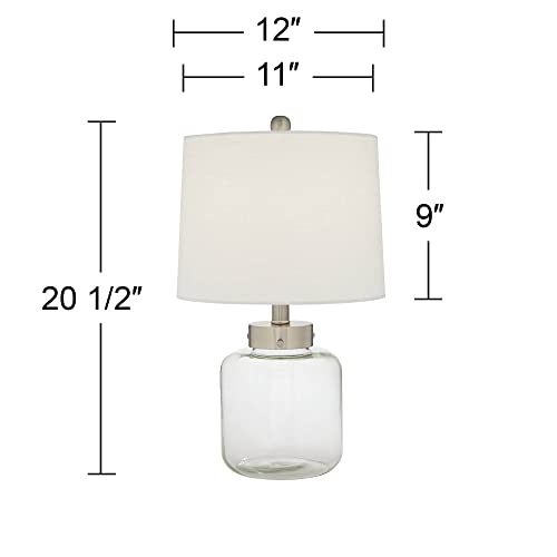 Sea Star 20 1/2" High Accent Lamps Set of 2 Fillable Glass Canister Coastal - view 4