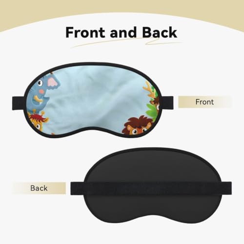 Sleep Mask Blackout, Soft Satin Fabric & Adjustable Strap - view 2