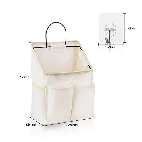 Wall Hanging Storage Bag 4 Pcs Fabric Closet Organizer Pockets - view 4