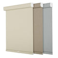 100% Blackout Roller Shades for Windows, Cordless Linen Fabric Roller Blinds,Thermal Insulated Fabric Roller Window Shades for Home,Office,Bedroom,Door,41" W x 108" H,Beige