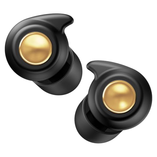 Quiet 2 Ear Plugs, Keychain case, Ultra Comfy, Reusable, 45dB Noise Reduction. Ideal for Sleep, Focus, Travel, Noise Sensitivity. Flexible Hearing Protection + Customizable fit, Black