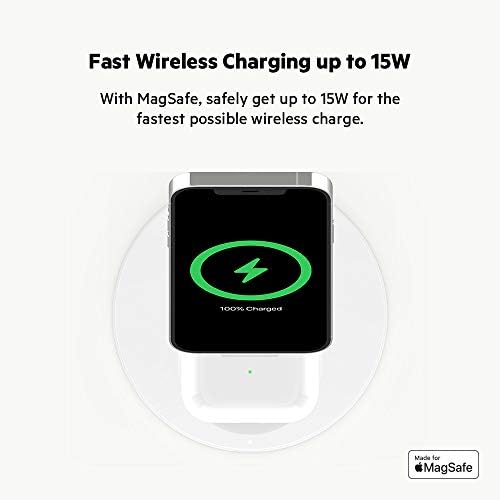MagSafe 2 in 1 Wireless Charging Stand, Fast Charger (Renewed) - view 5