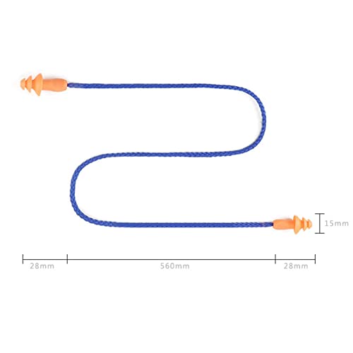 5 Pairs of Silicone Earplugs with Ropes for Sound Insulation,Noise Reduction,and Noise Prevention,Suitable for Sleep/Study/Travel,Reusable - view 2