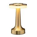 Dome Cordless Rechargeable LED Mushroom Table Lamp, Gold